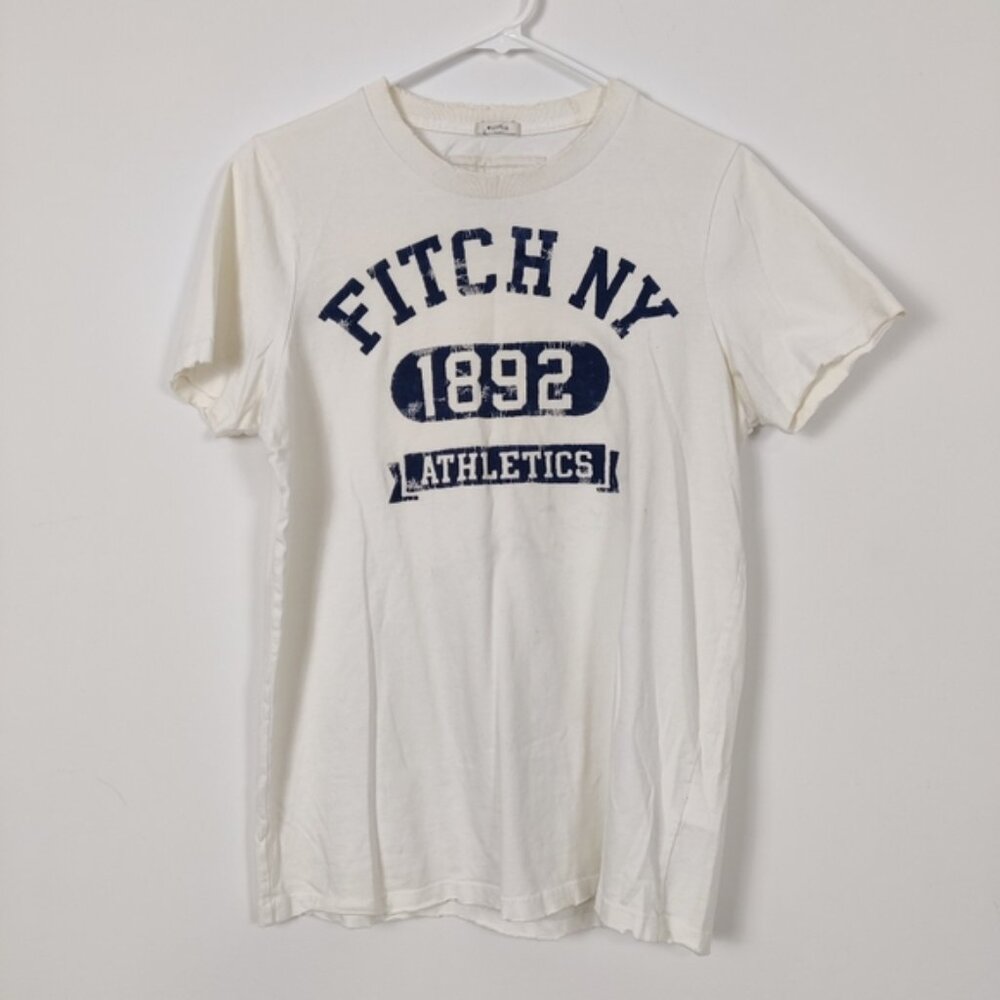 Abercrombie FitcH&Men's Muscle Tee Size Medium 100% Cotton Y2K Grunge